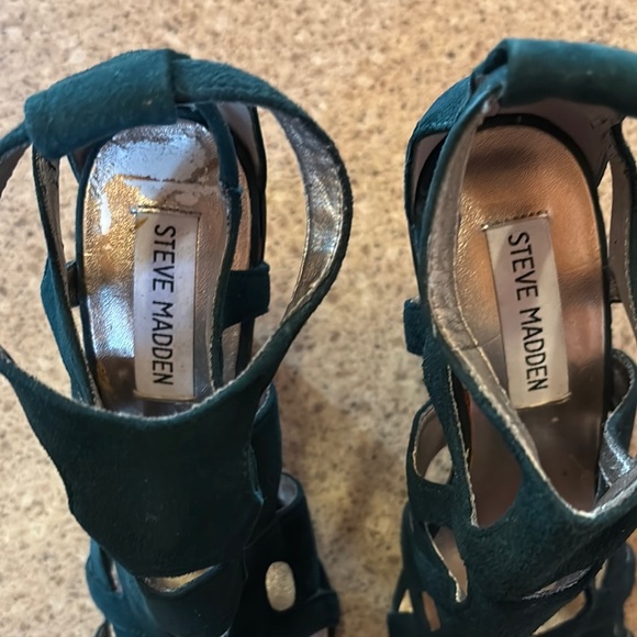 Steve‎ Madden Green Strappy Heels - Picture 6 of 7